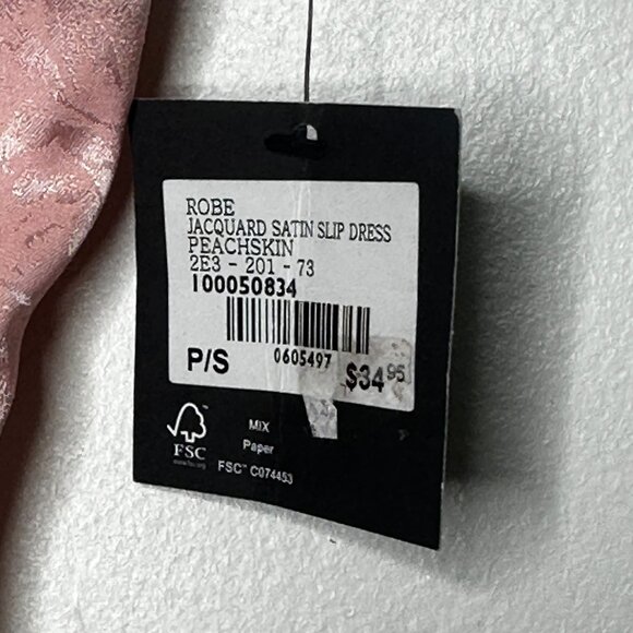 G‎ Edition Jacquard Satin Slip Dress Pink Peachskin Floral Rose NWT - Picture 5 of 9